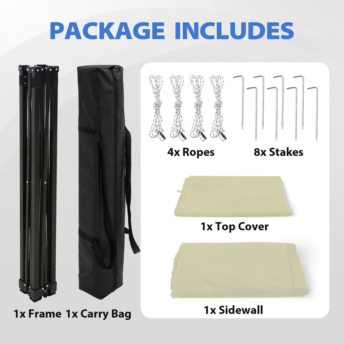4x4 Pop Up Changing Tent, Flat Top Changing Room - Eagle Peak®