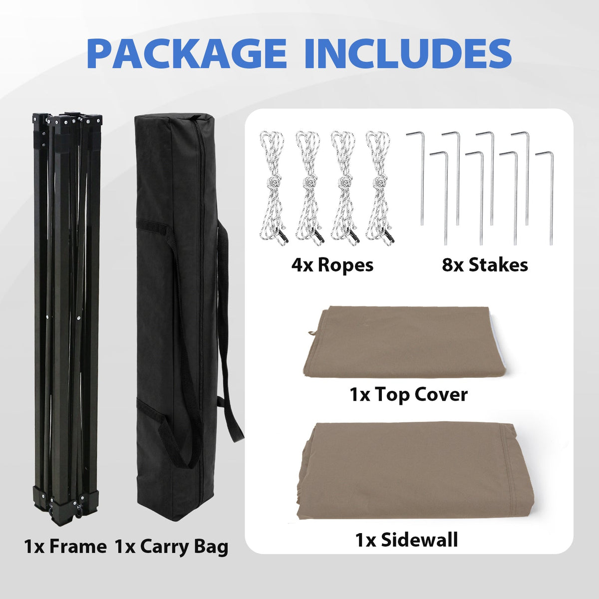 4x4 Pop Up Changing Tent, Flat Top Changing Room - Eagle Peak®