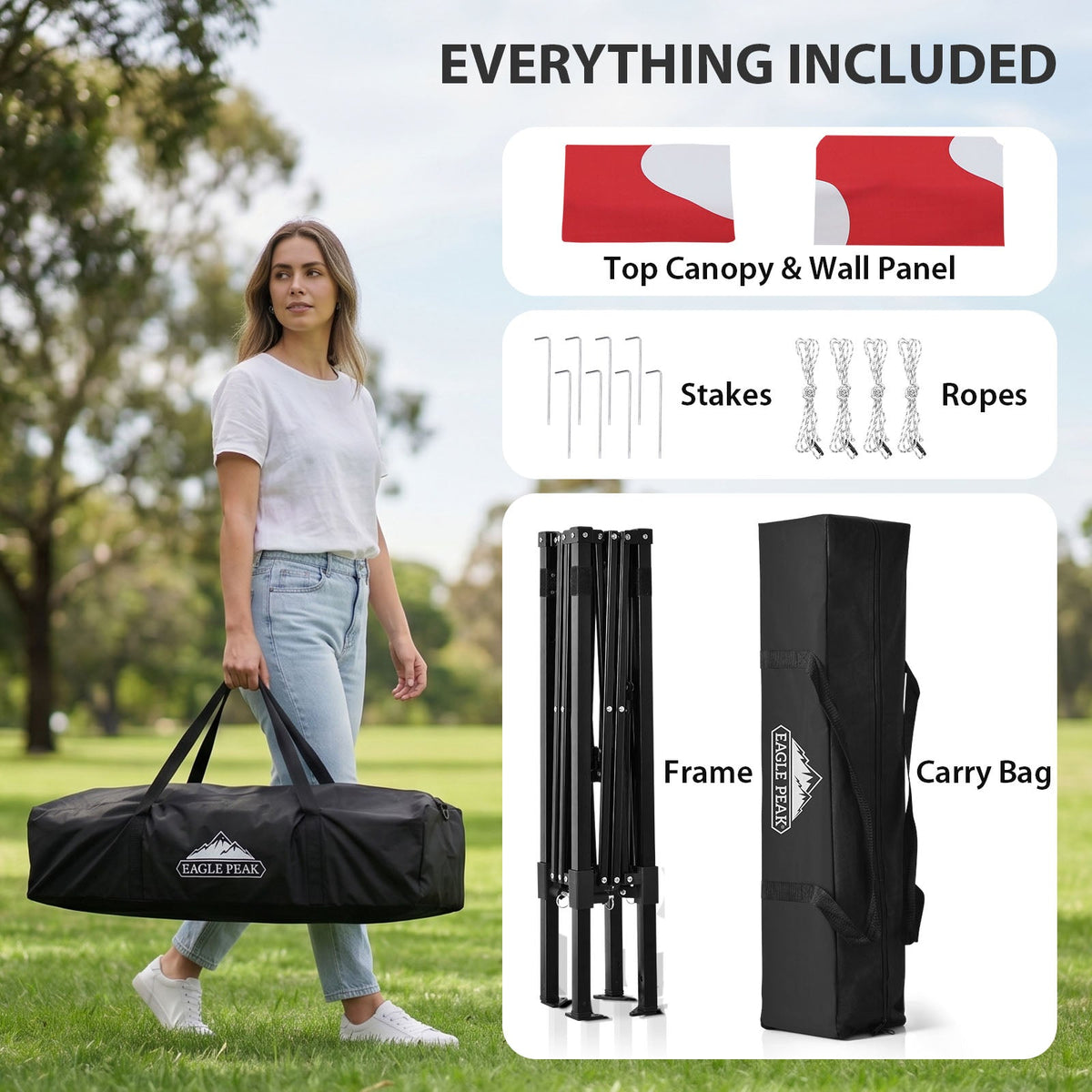 4x4 Pop Up Changing Tent, Portable Changing Room - Eagle Peak®
