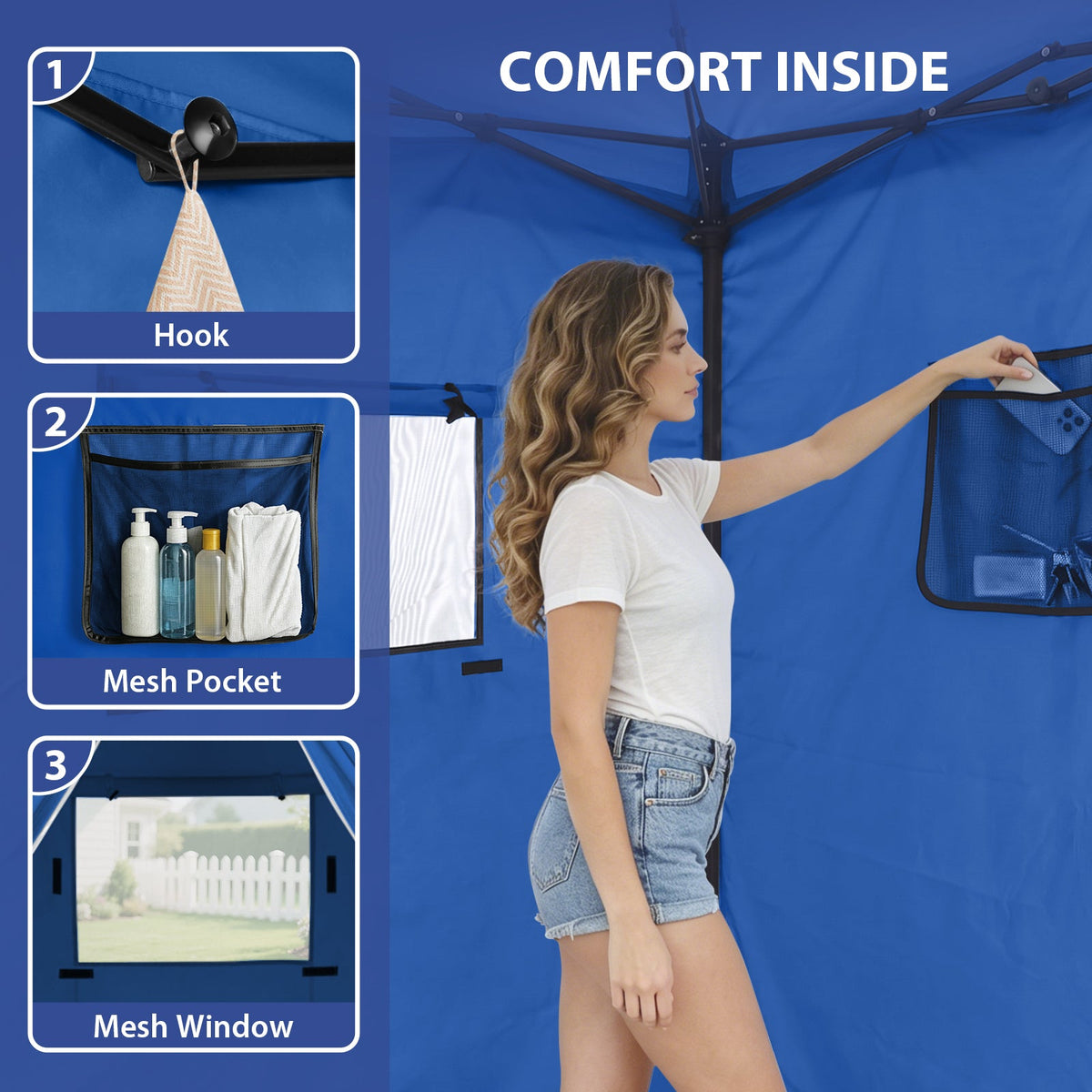 4x4 Pop Up Changing Tent, Portable Changing Room - Eagle Peak®