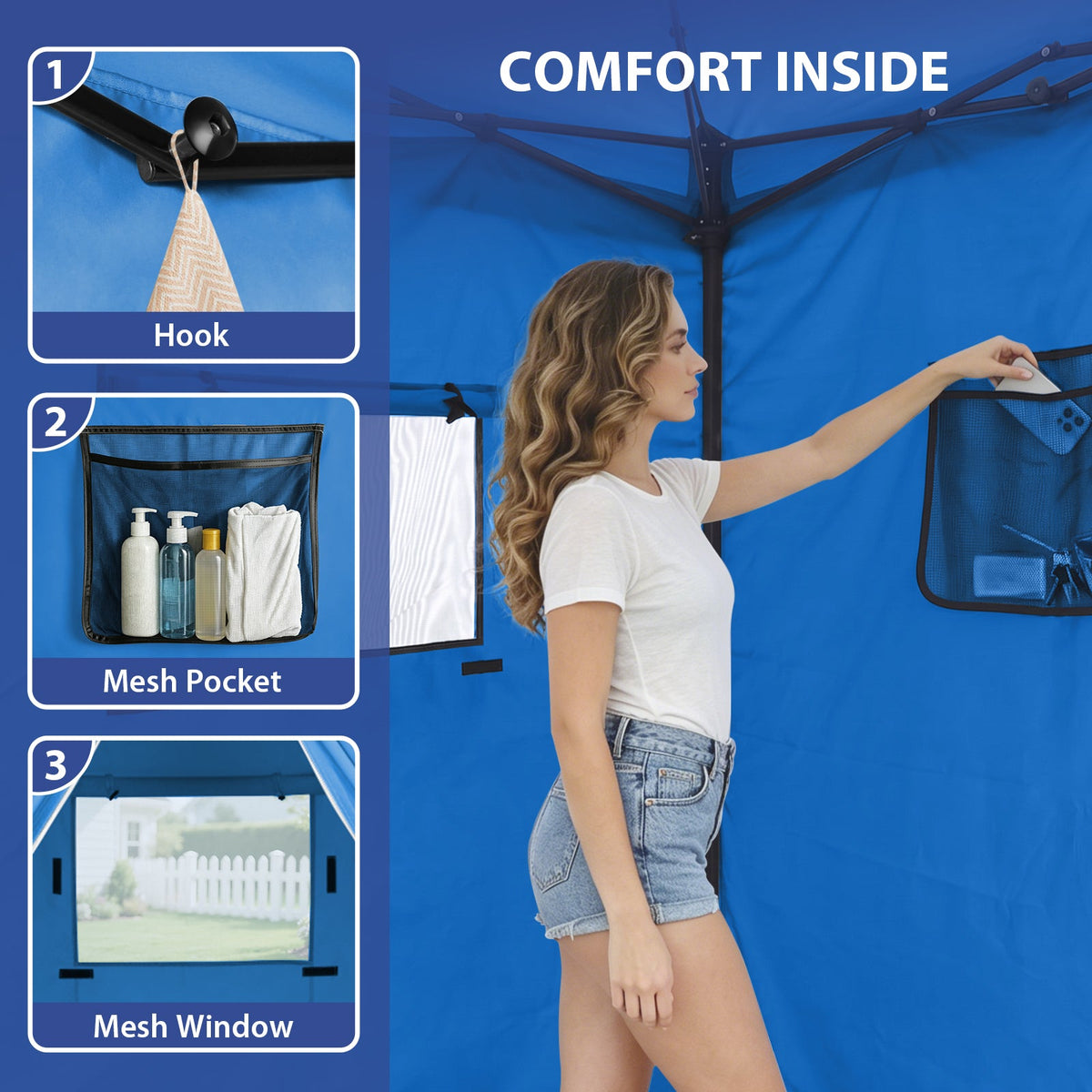 4x4 Pop Up Changing Tent, Portable Changing Room - Eagle Peak®