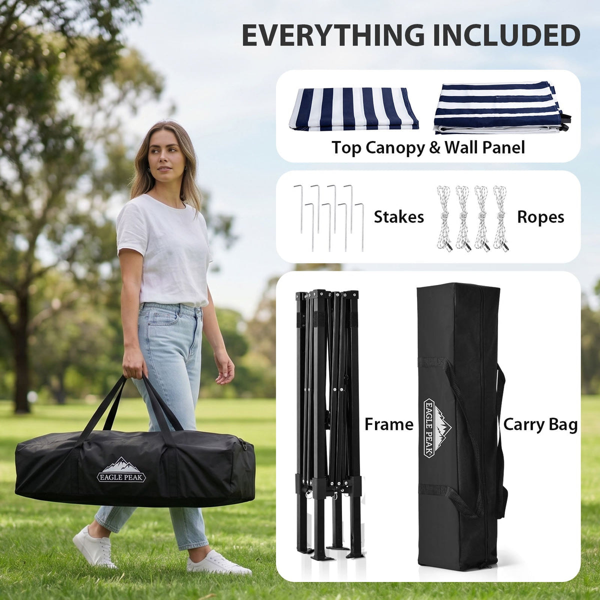 4x4 Pop Up Changing Tent, Portable Changing Room - Eagle Peak®