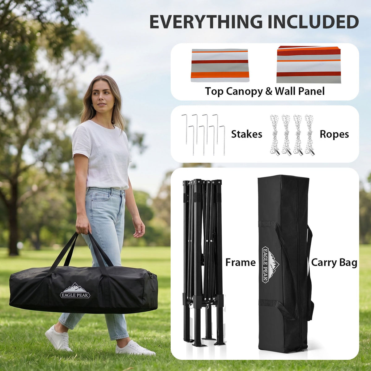 4x4 Pop Up Changing Tent, Portable Changing Room - Eagle Peak®