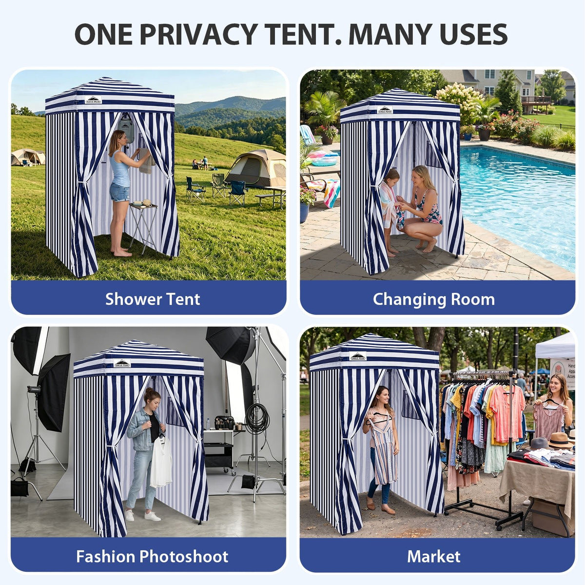 4x4 Pop Up Changing Tent, Portable Changing Room - Eagle Peak®