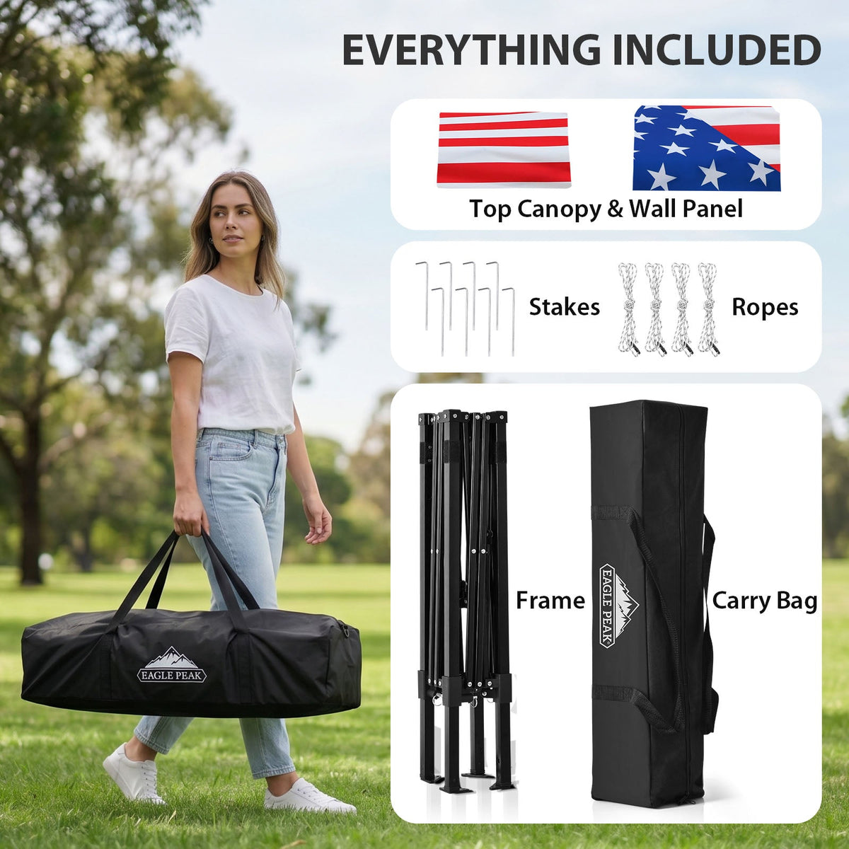 4x4 Pop Up Changing Tent, Portable Changing Room - Eagle Peak®