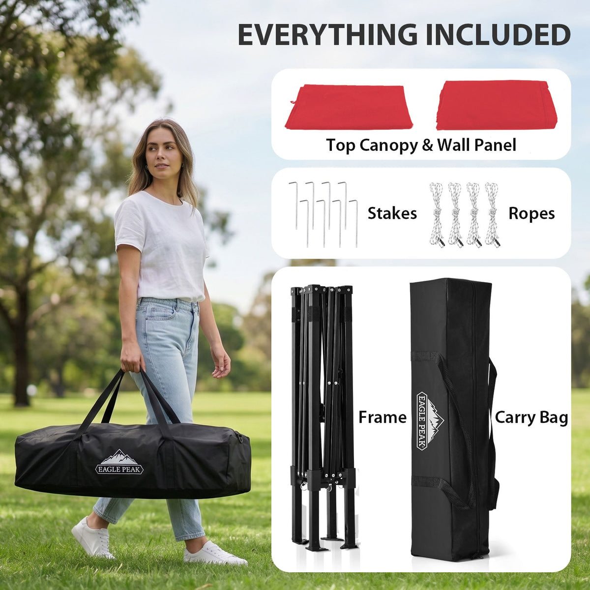 4x4 Pop Up Changing Tent, Portable Changing Room - Eagle Peak®