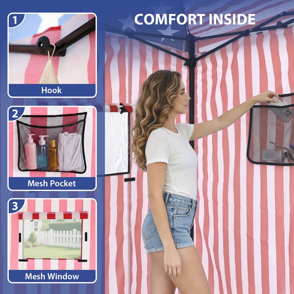 4x4 Pop Up Changing Tent, Portable Changing Room - Eagle Peak®