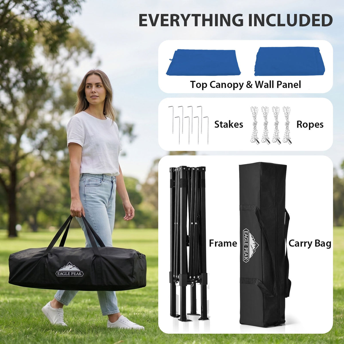 4x4 Pop Up Changing Tent, Portable Changing Room - Eagle Peak®
