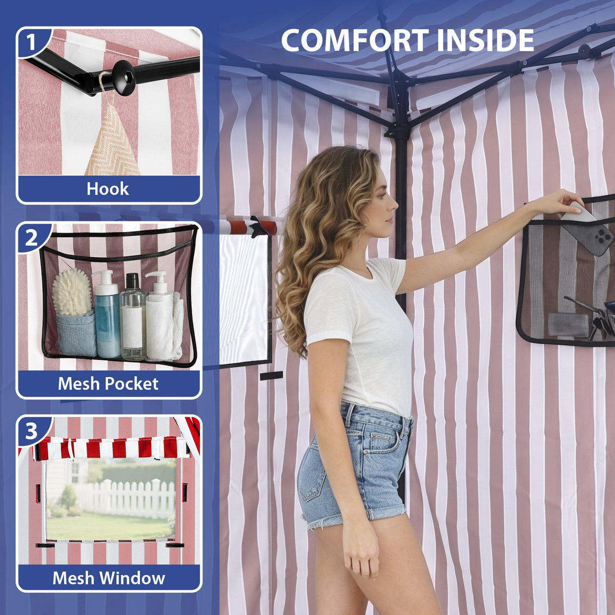 4x4 Pop Up Changing Tent, Portable Changing Room - Eagle Peak®