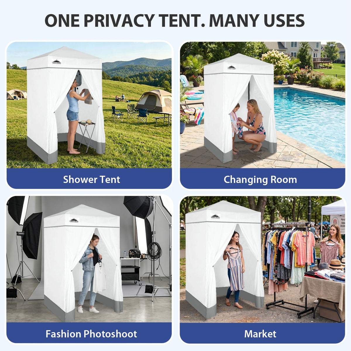4x4 Pop Up Changing Tent, Portable Changing Room - Eagle Peak®