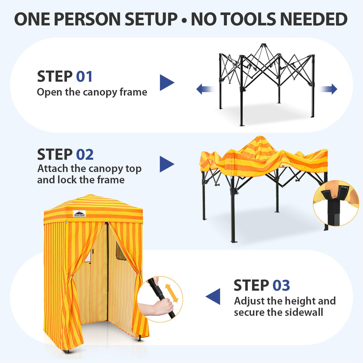 4x4 Pop Up Changing Tent, Portable Changing Room - Eagle Peak®