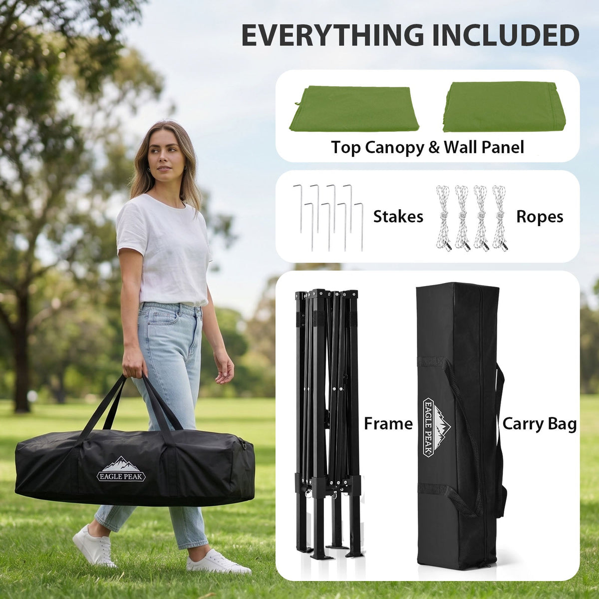 4x4 Pop Up Changing Tent, Portable Changing Room - Eagle Peak®
