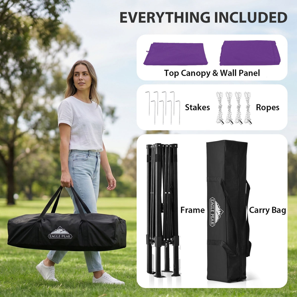 4x4 Pop Up Changing Tent, Portable Changing Room - Eagle Peak®
