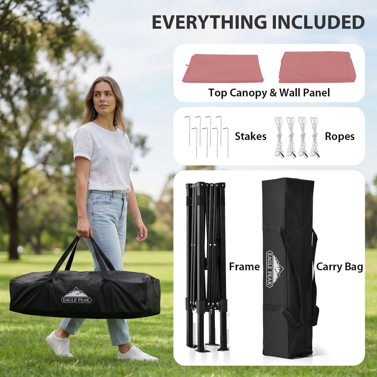 4x4 Pop Up Changing Tent, Portable Changing Room - Eagle Peak®