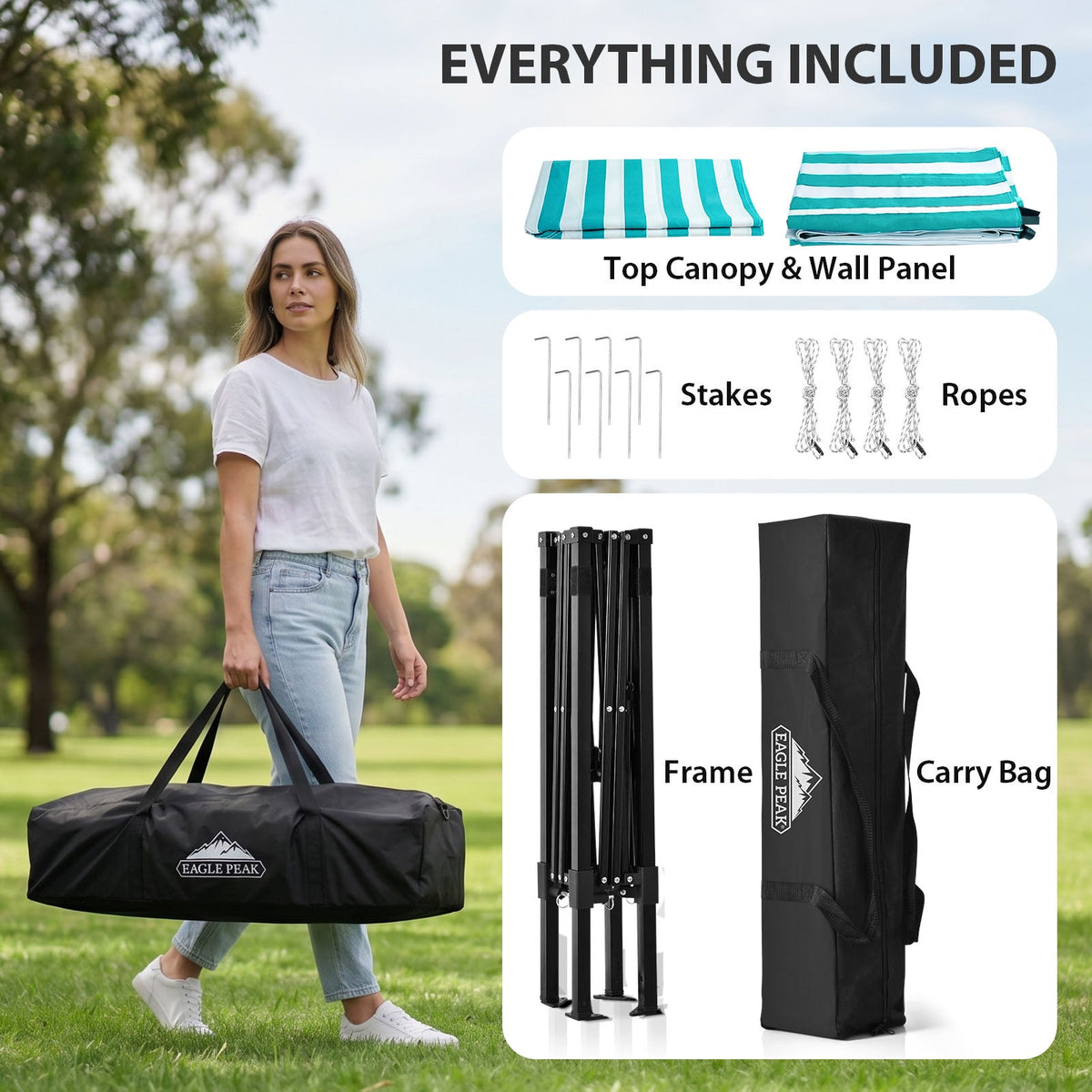 4x4 Pop Up Changing Tent, Portable Changing Room - Eagle Peak®