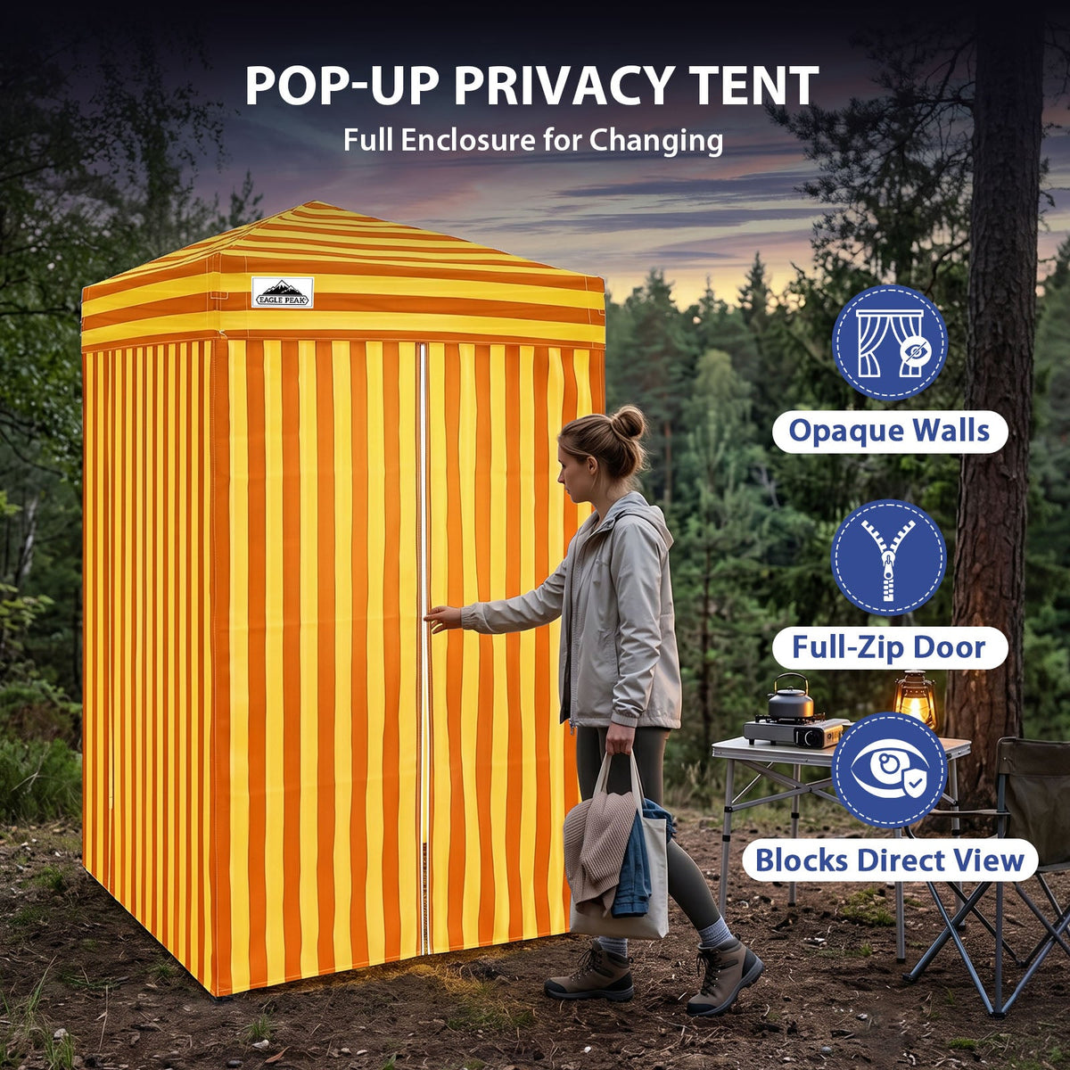 4x4 Pop Up Changing Tent, Portable Changing Room - Eagle Peak®