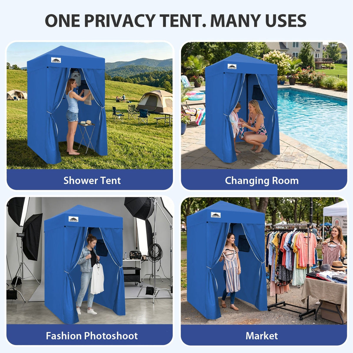4x4 Pop Up Changing Tent, Portable Changing Room - Eagle Peak®