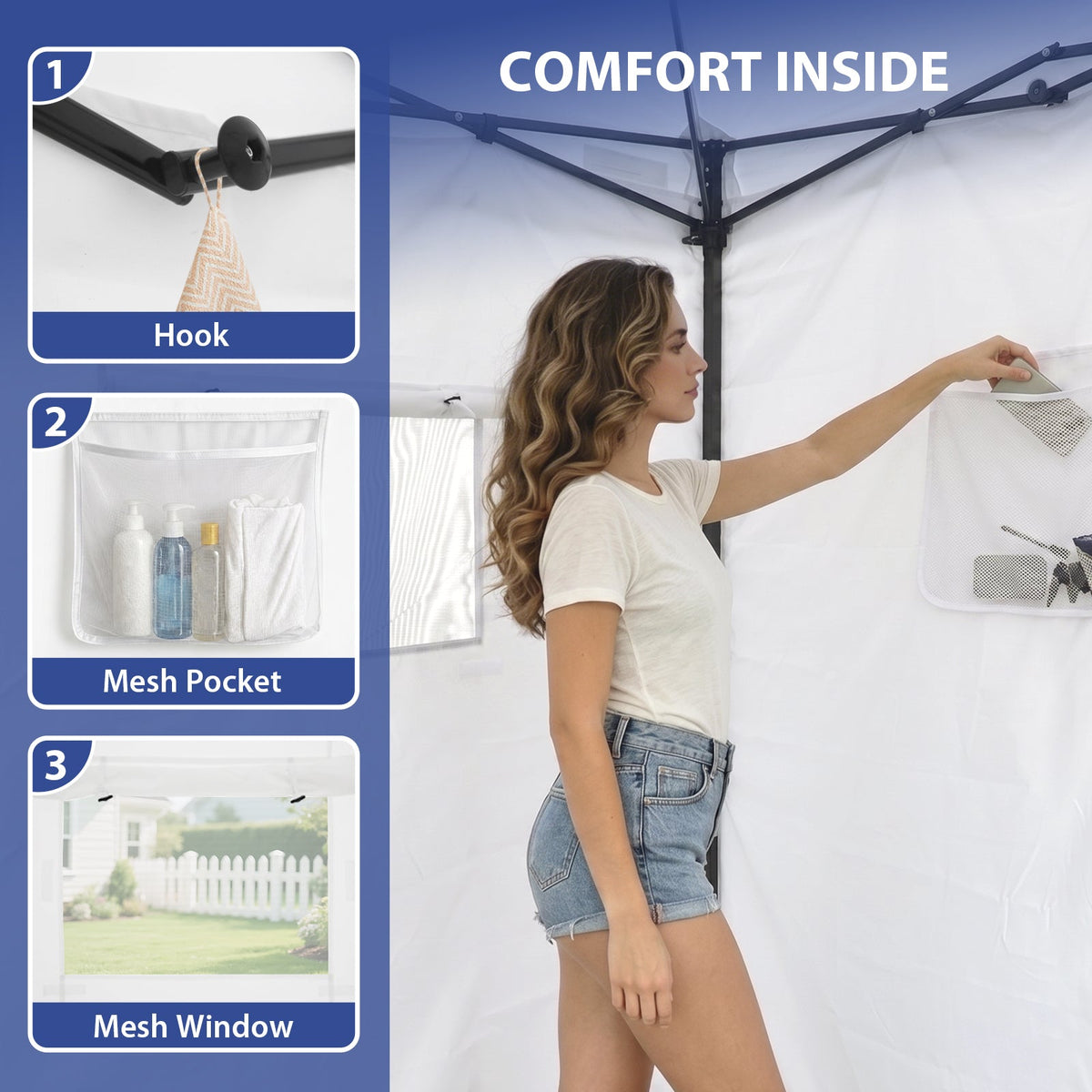 4x4 Pop Up Changing Tent, Portable Changing Room - Eagle Peak®
