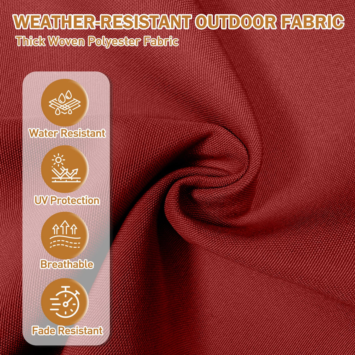 5" High Back Adirondack Chair Cushions, 49x20x5 in, Set of 1/2/4 - Eagle Peak Custom Canopy Tent