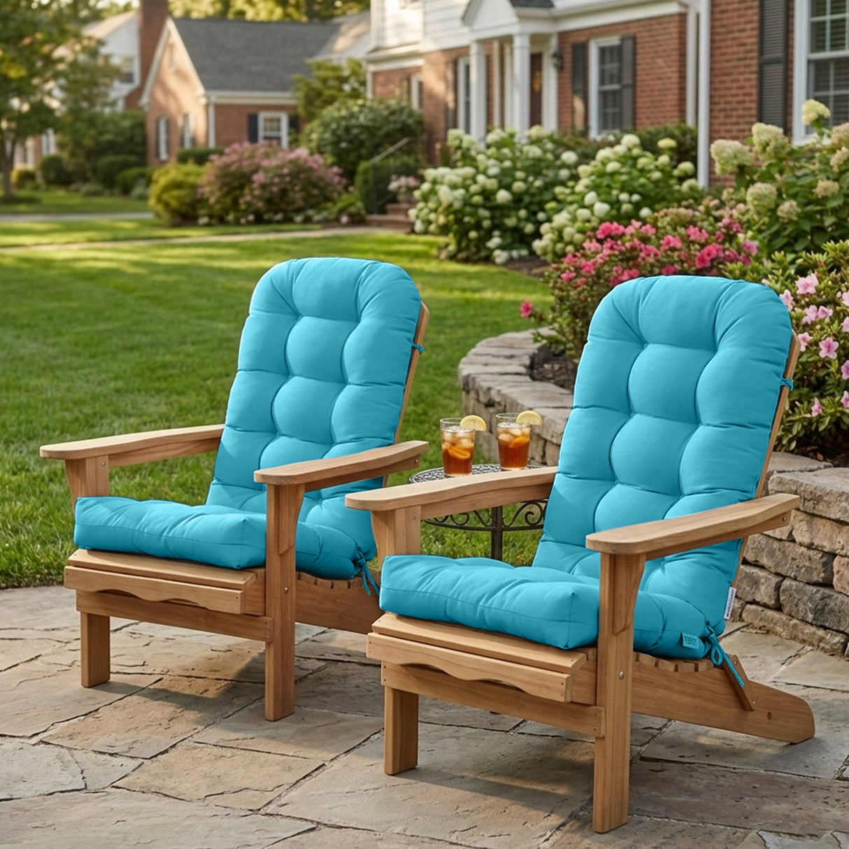 5" High Back Adirondack Chair Cushions, 49x20x5 in, Set of 1/2/4 - Eagle Peak Custom Canopy Tent