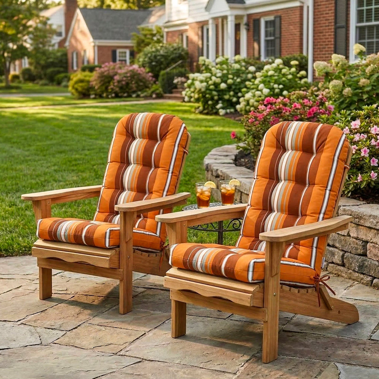 5" High Back Adirondack Chair Cushions, 49x20x5 in, Set of 1/2/4 - Eagle Peak Custom Canopy Tent