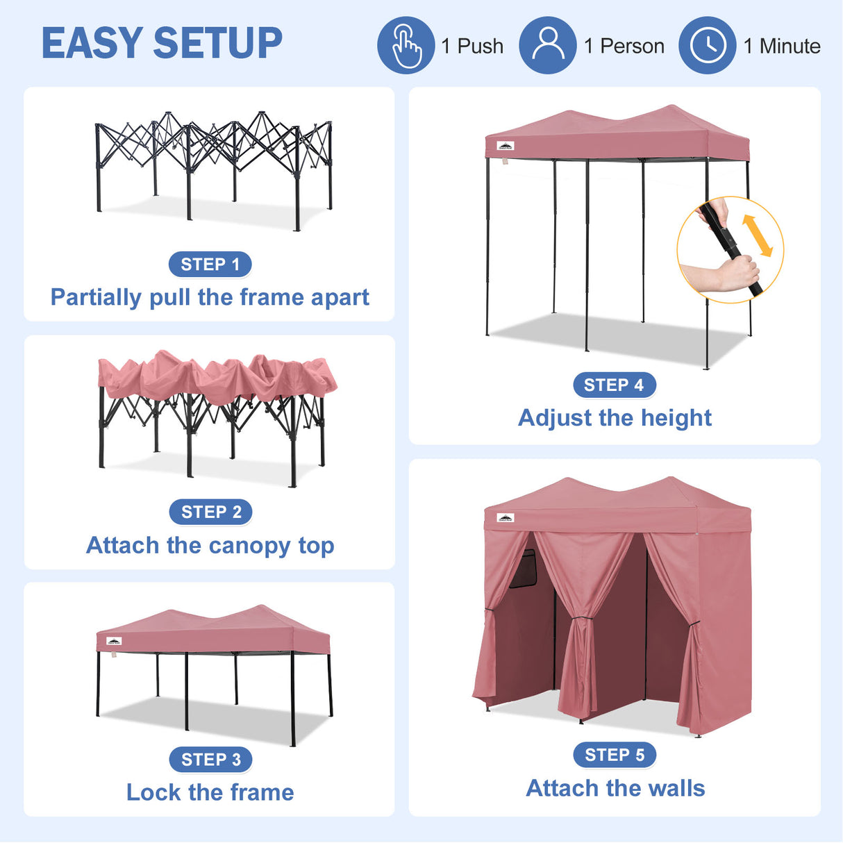 Outdoor Pop Up Changing Room 8x4 ft