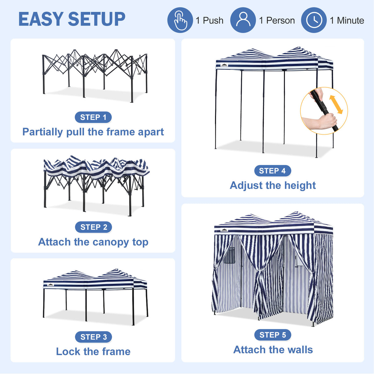 Outdoor Pop Up Changing Room 8x4 ft