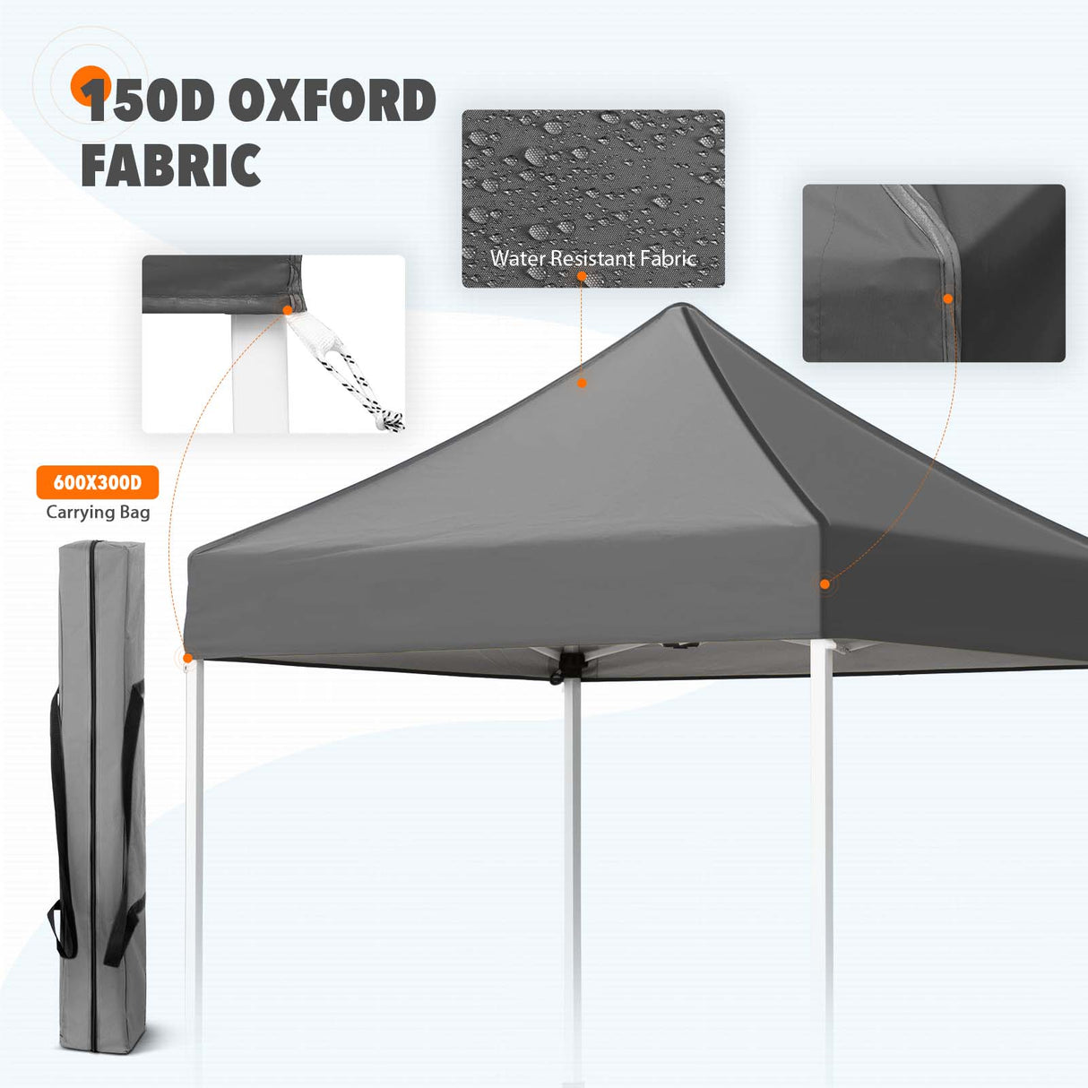 5x5 Pop Up Canopy Tent Instant Straight Leg Outdoor Canopy Easy Set-up