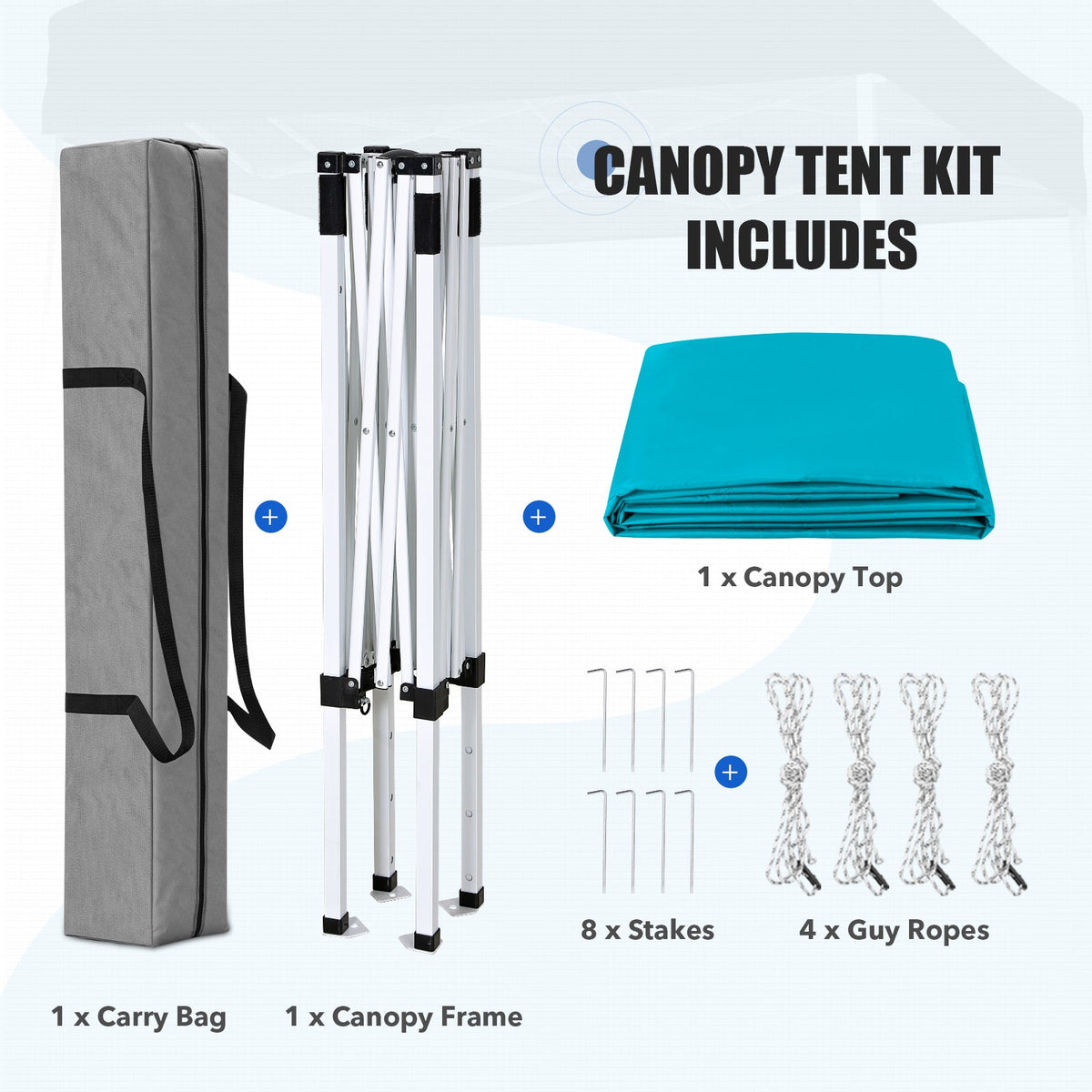5x5 Pop Up Canopy Tent - Eagle Peak®