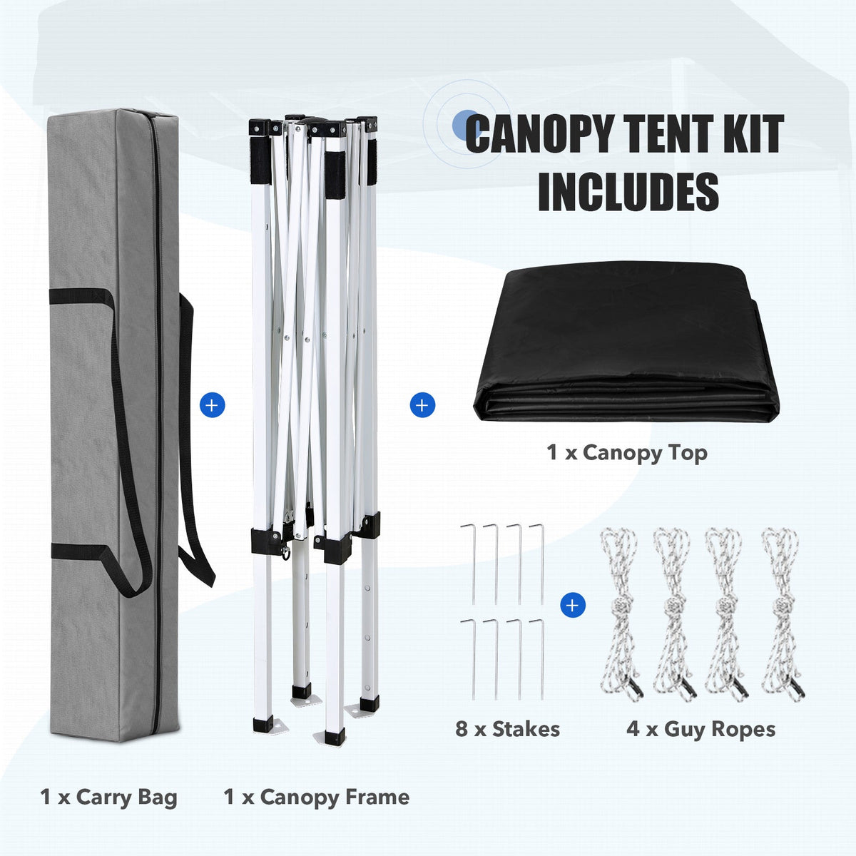 5x5 Pop Up Canopy Tent - Eagle Peak®