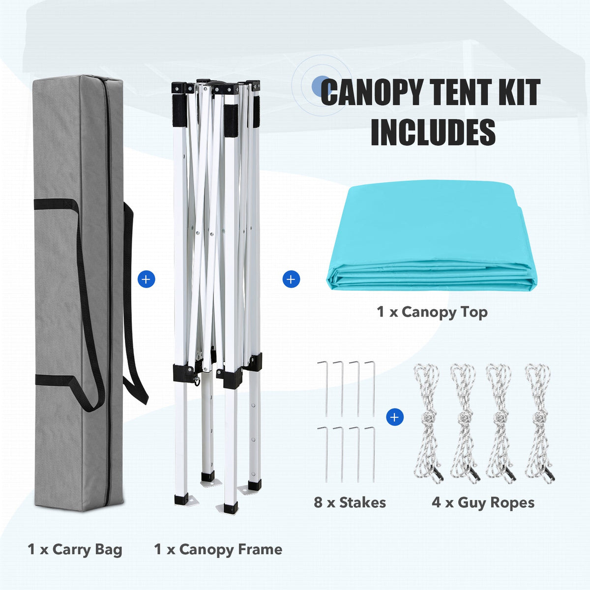 5x5 Pop Up Canopy Tent - Eagle Peak®