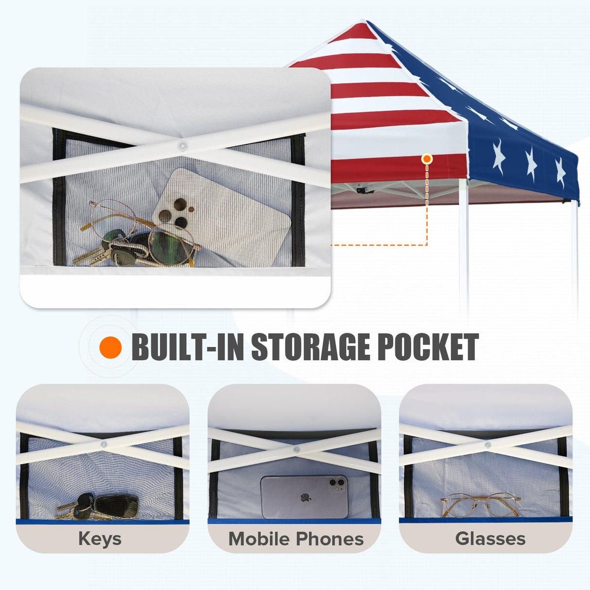 5x5 Pop Up Canopy Tent Instant Straight Leg Outdoor Canopy Easy Set - up - Eagle Peak