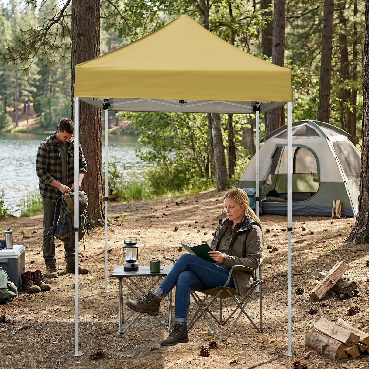 5x5 Pop Up Canopy Tent Instant Straight Leg Outdoor Canopy Easy Set - up - Eagle Peak