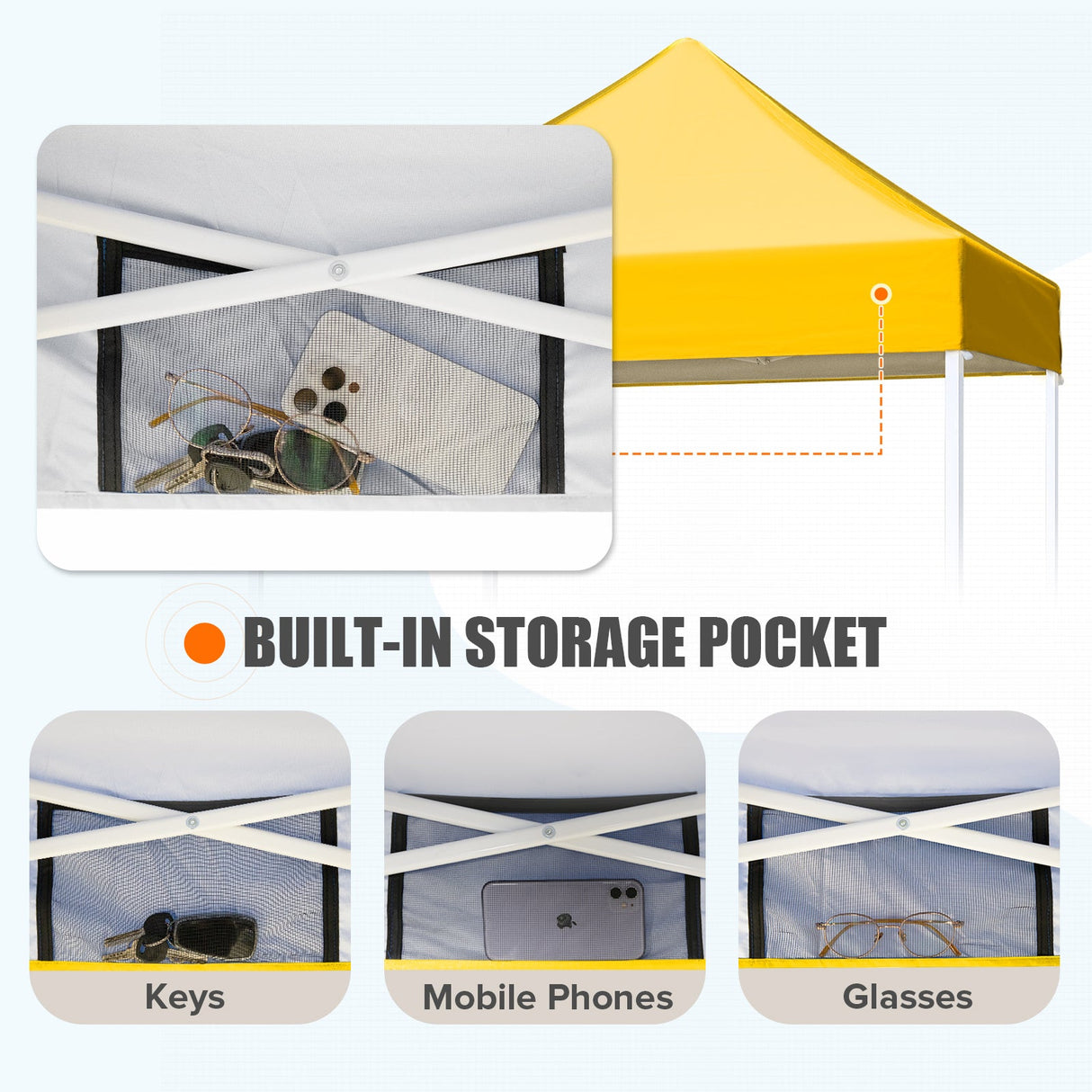 5x5 Pop Up Canopy Tent Instant Straight Leg Outdoor Canopy Easy Set - up - Eagle Peak