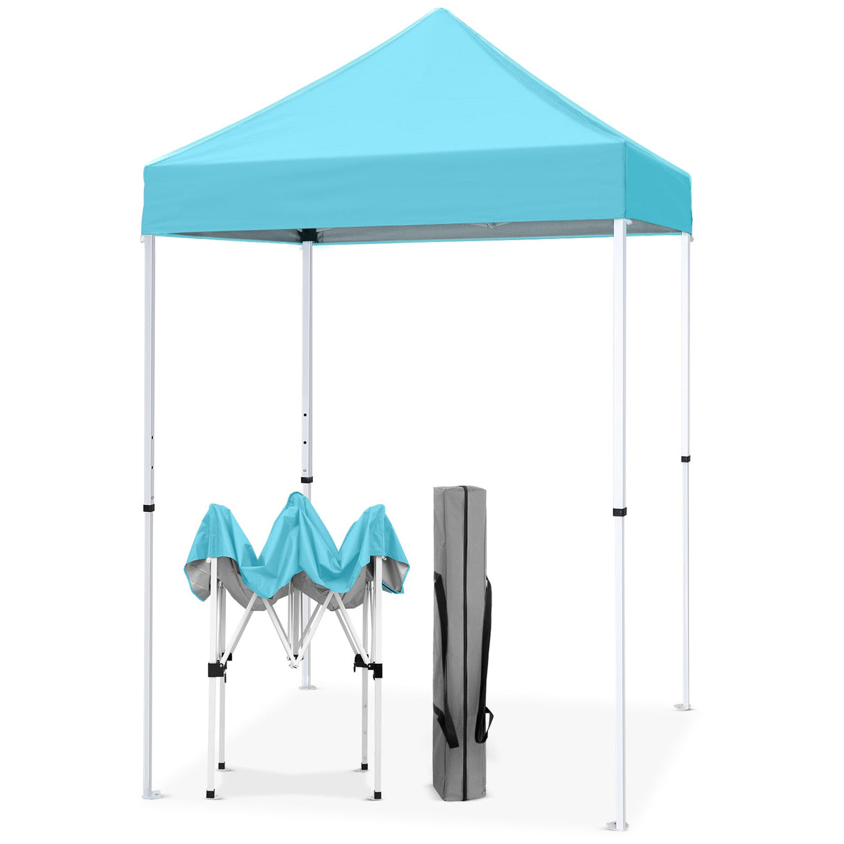 5x5 Pop Up Canopy Tent Instant Straight Leg Outdoor Canopy Easy Set - up - Eagle Peak