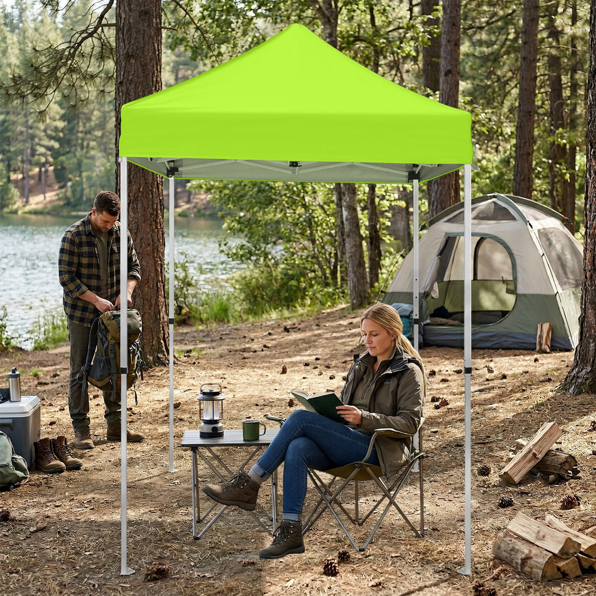 5x5 Pop Up Canopy Tent Instant Straight Leg Outdoor Canopy Easy Set - up - Eagle Peak