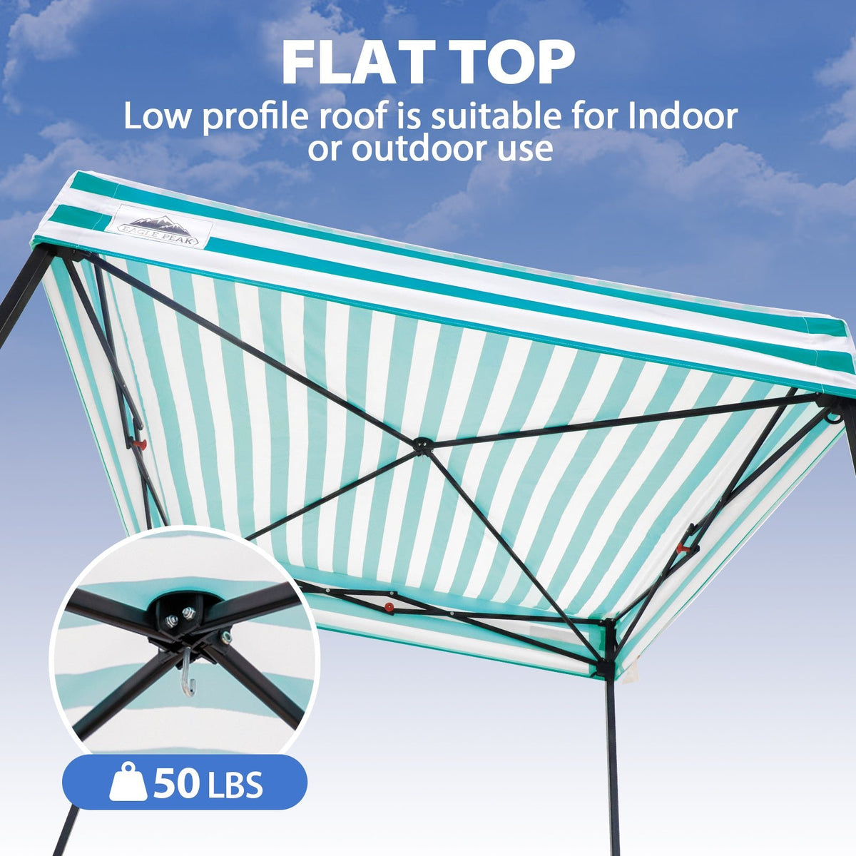 5x5 Pop Up Changing Tent, Flat Top Changing Room - Eagle Peak®