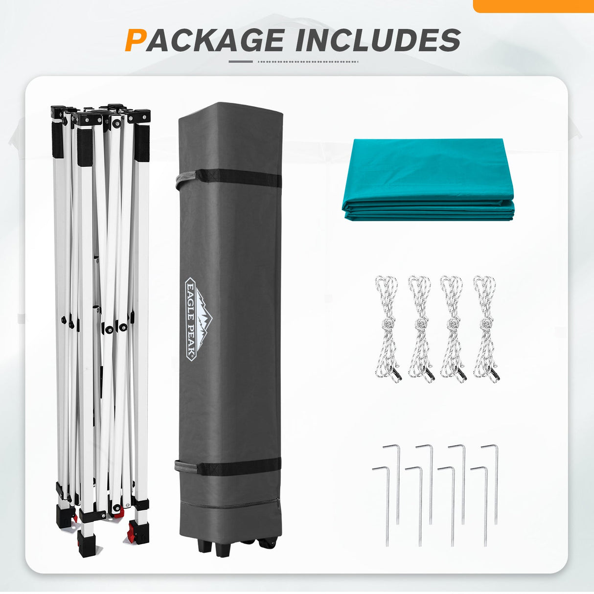 6.6x6.6 Pop Up Canopy Tent - Eagle Peak Custom Canopy Tent