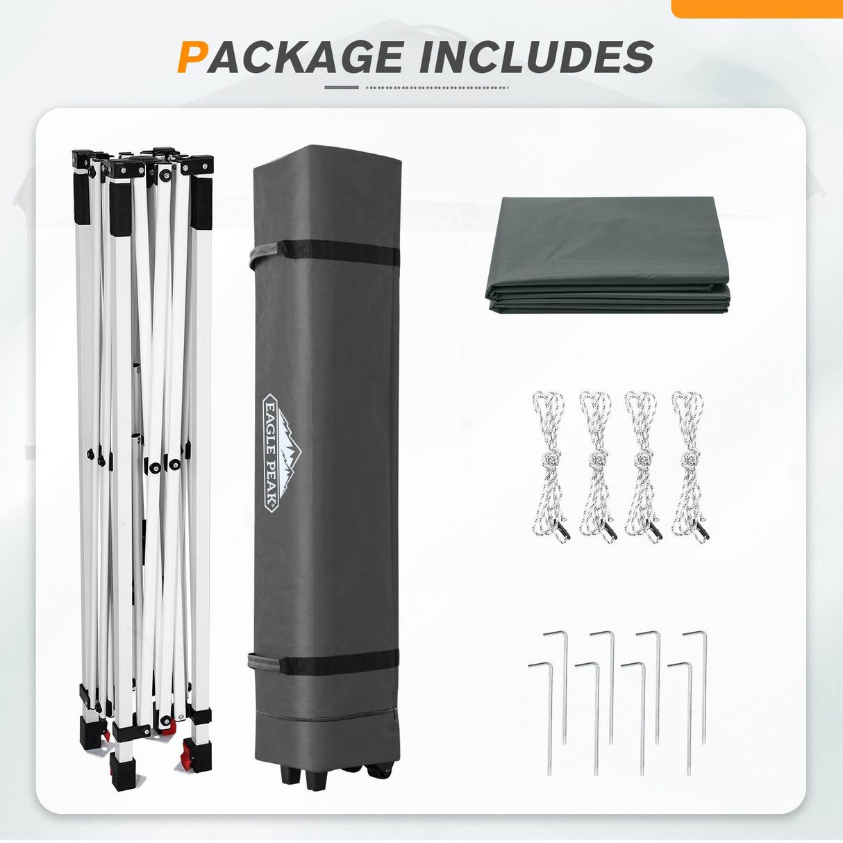 6.6x6.6 Pop Up Canopy Tent - Eagle Peak Custom Canopy Tent