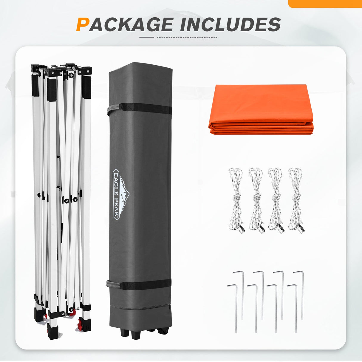 6.6x6.6 Pop Up Canopy Tent - Eagle Peak Custom Canopy Tent