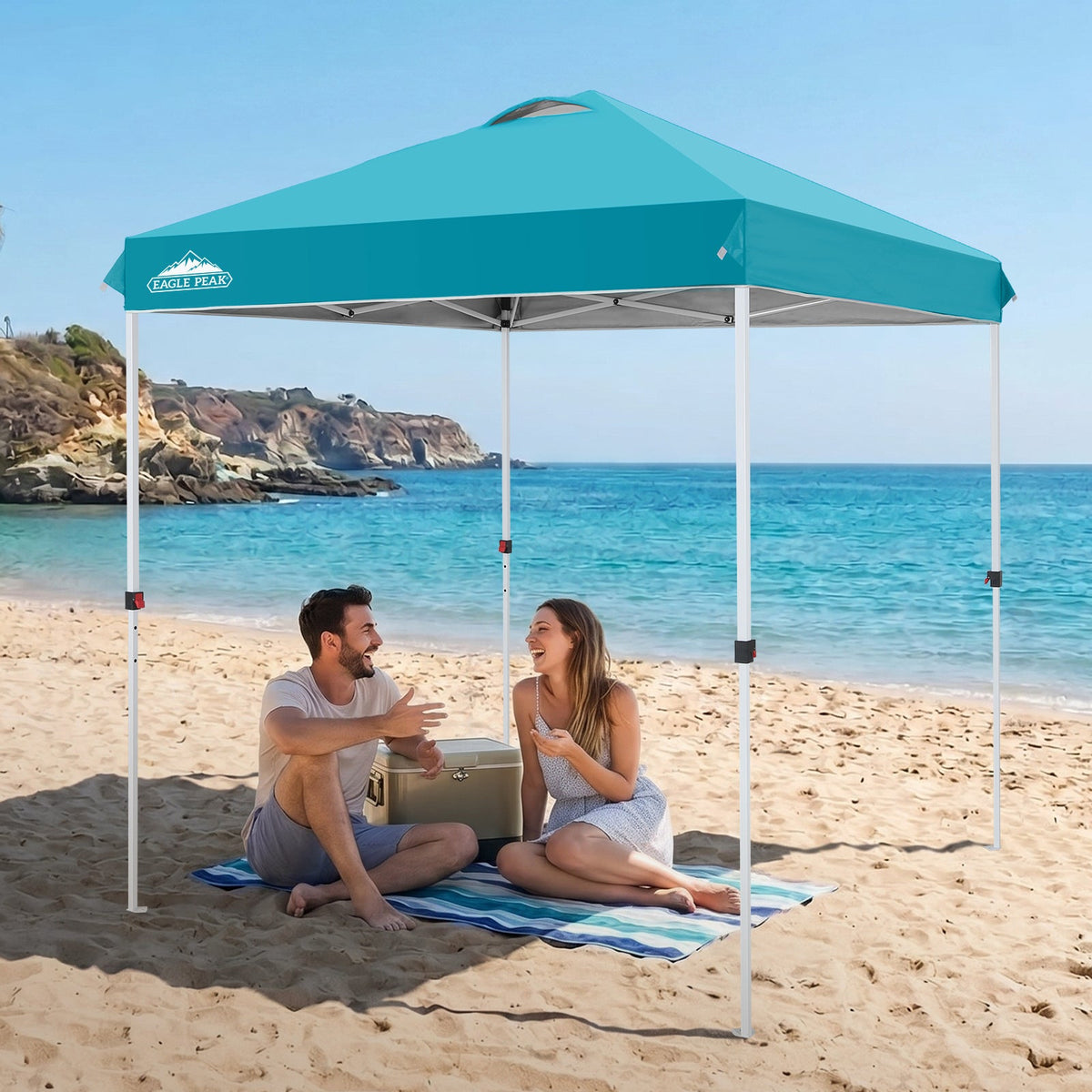6.6x6.6 Pop Up Canopy Tent Easy Up Canopy Outdoor - Eagle Peak®
