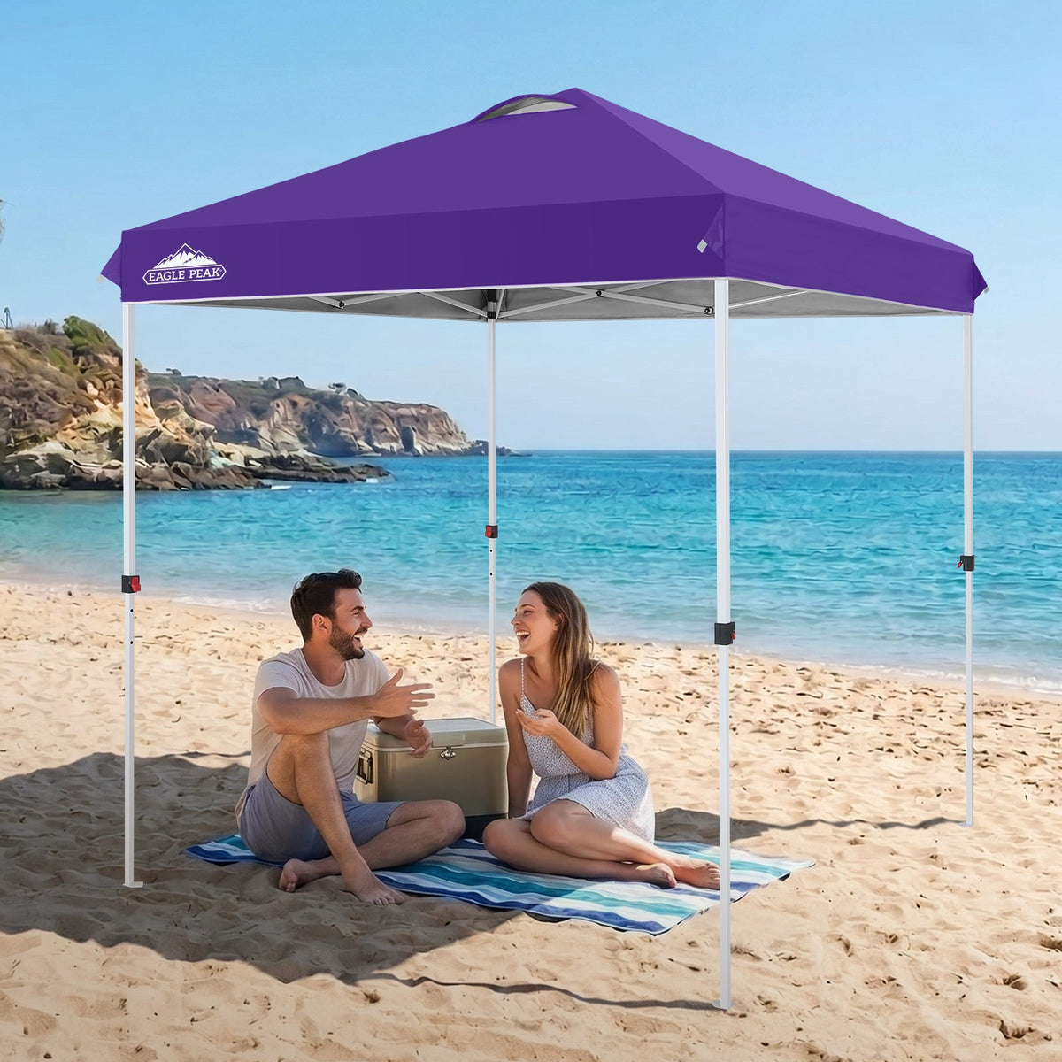 6.6x6.6 Pop Up Canopy Tent Easy Up Canopy Outdoor - Eagle Peak®