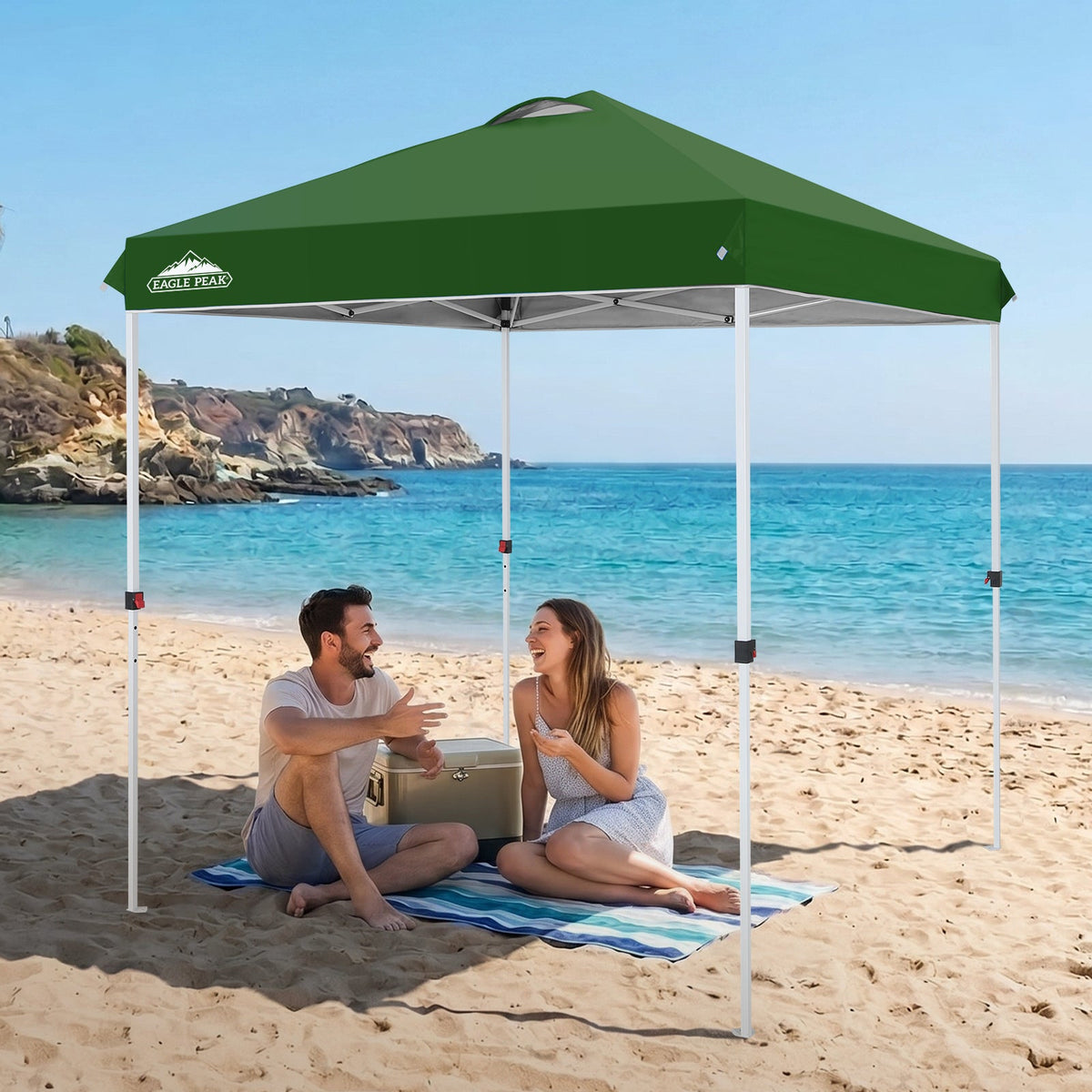 6.6x6.6 Pop Up Canopy Tent Easy Up Canopy Outdoor - Eagle Peak®