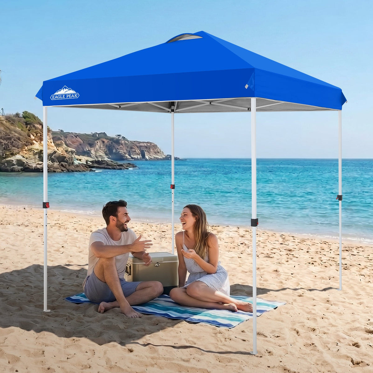 6.6x6.6 Pop Up Canopy Tent Easy Up Canopy Outdoor - Eagle Peak®