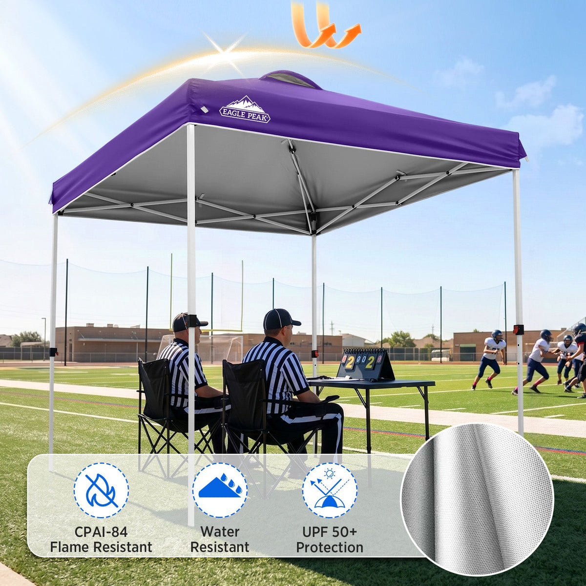 6.6x6.6 Pop Up Canopy Tent Easy Up Canopy Outdoor - Eagle Peak®