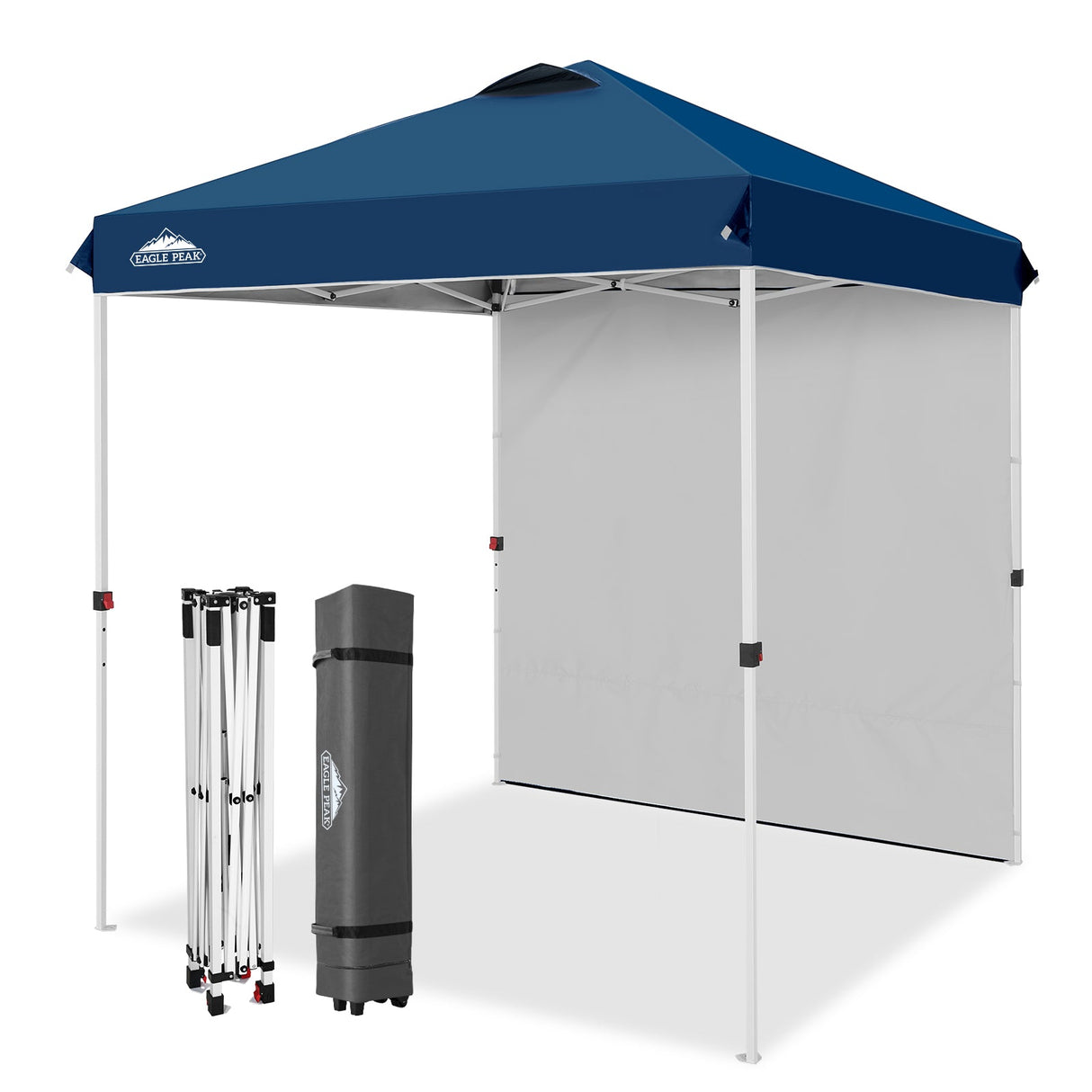 6.6x6.6 Pop Up Canopy Tent with 1 Sidewall - Eagle Peak®