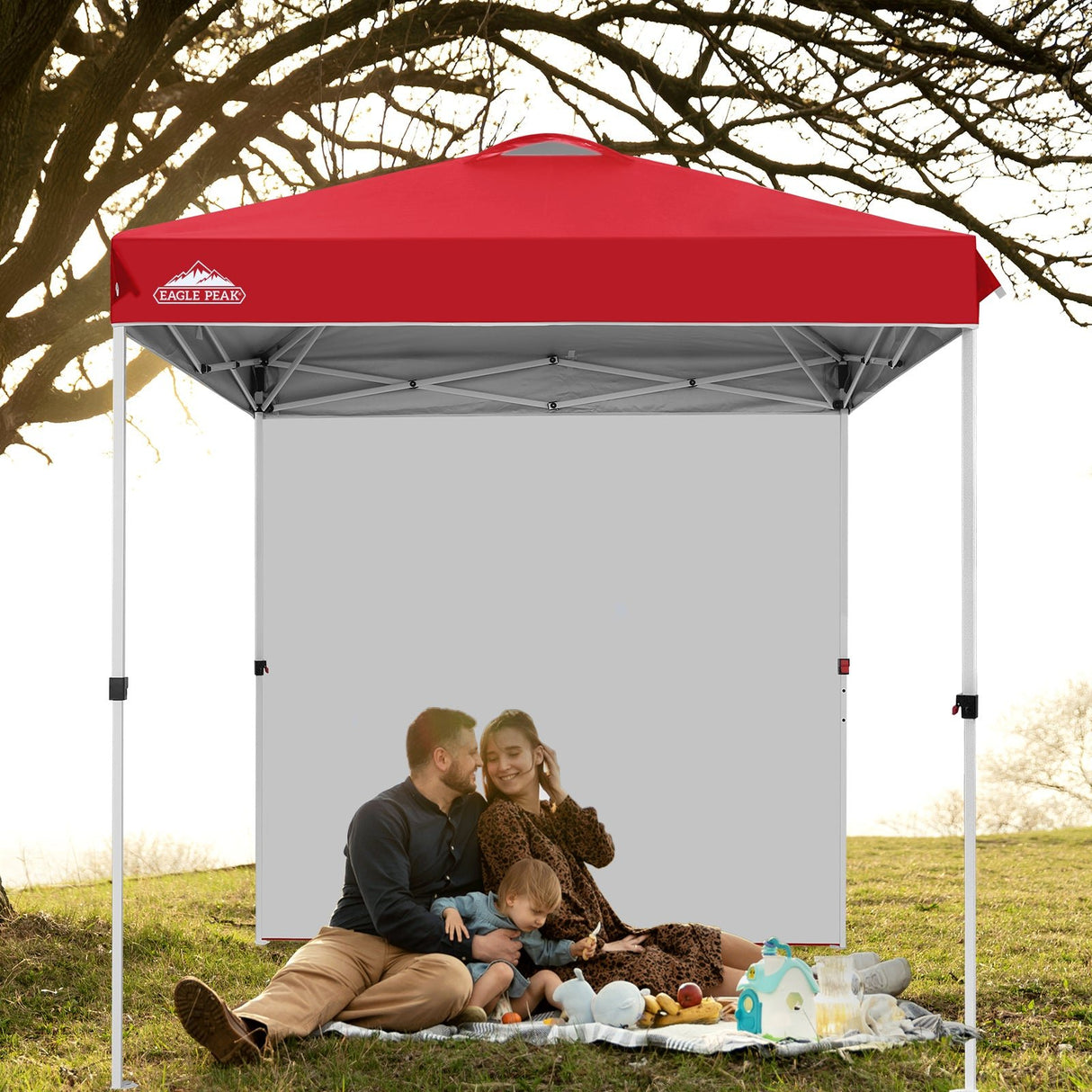 6.6x6.6 Pop Up Canopy Tent with Sidewall - Eagle Peak Custom Canopy Tent