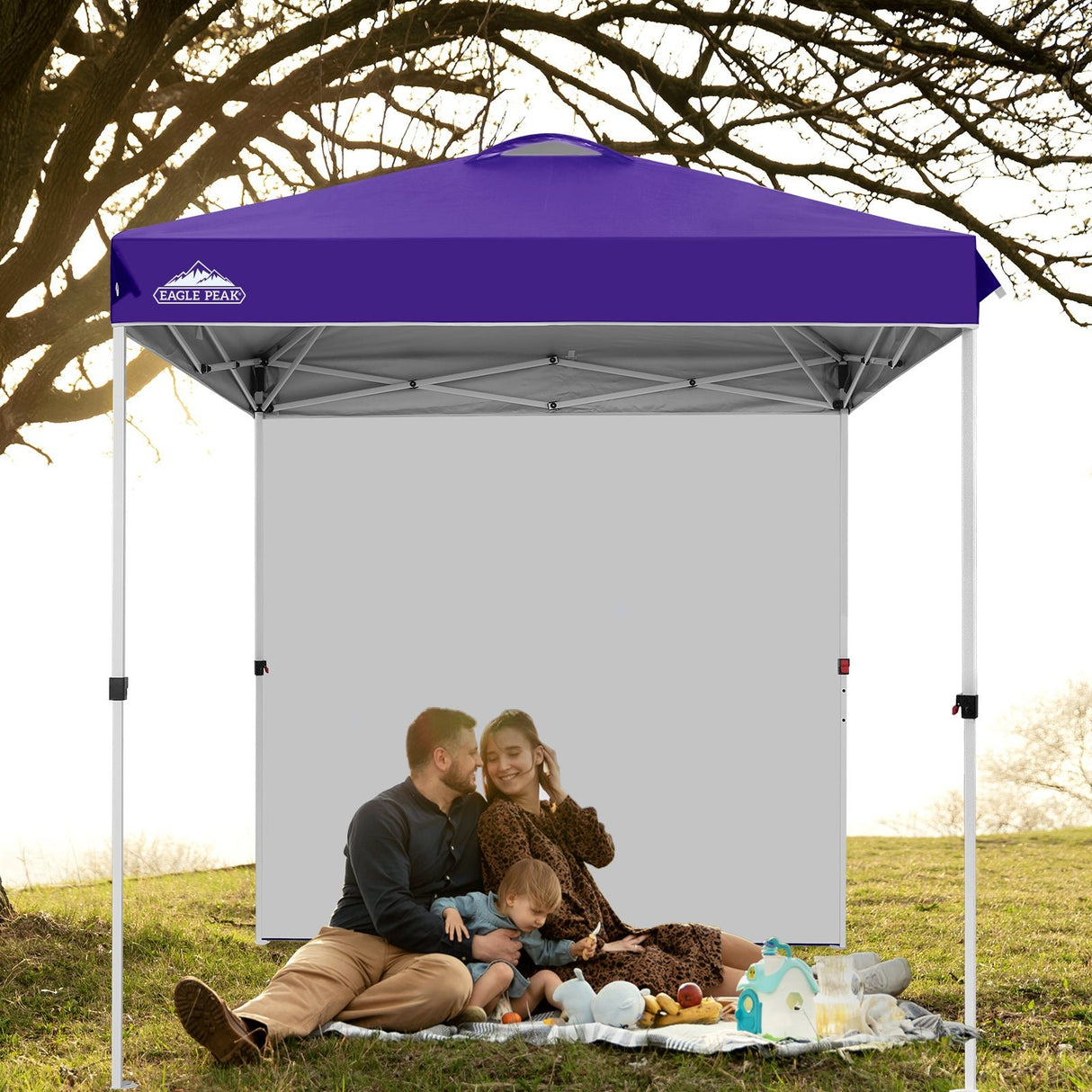 6.6x6.6 Pop Up Canopy Tent with Sidewall - Eagle Peak Custom Canopy Tent