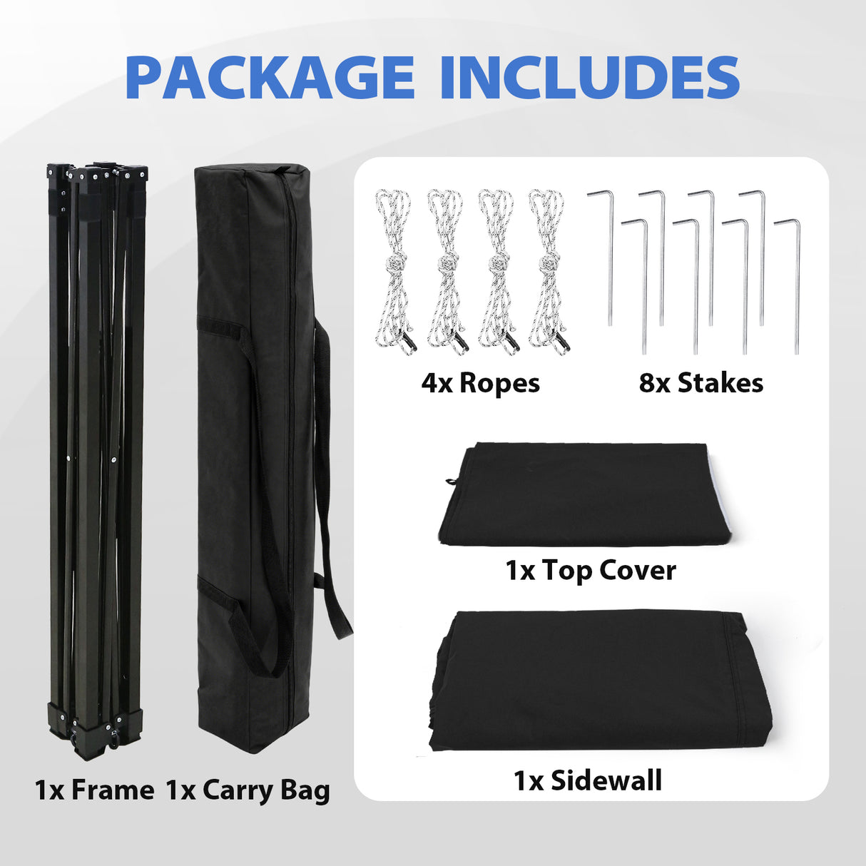 Flat Top 4x4 Pop-up Canopy Changing Room