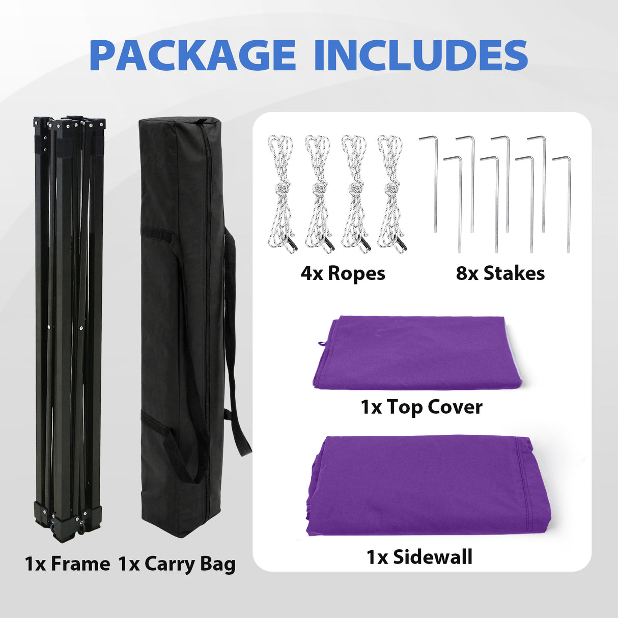 Flat Top 4x4 Pop-up Canopy Changing Room